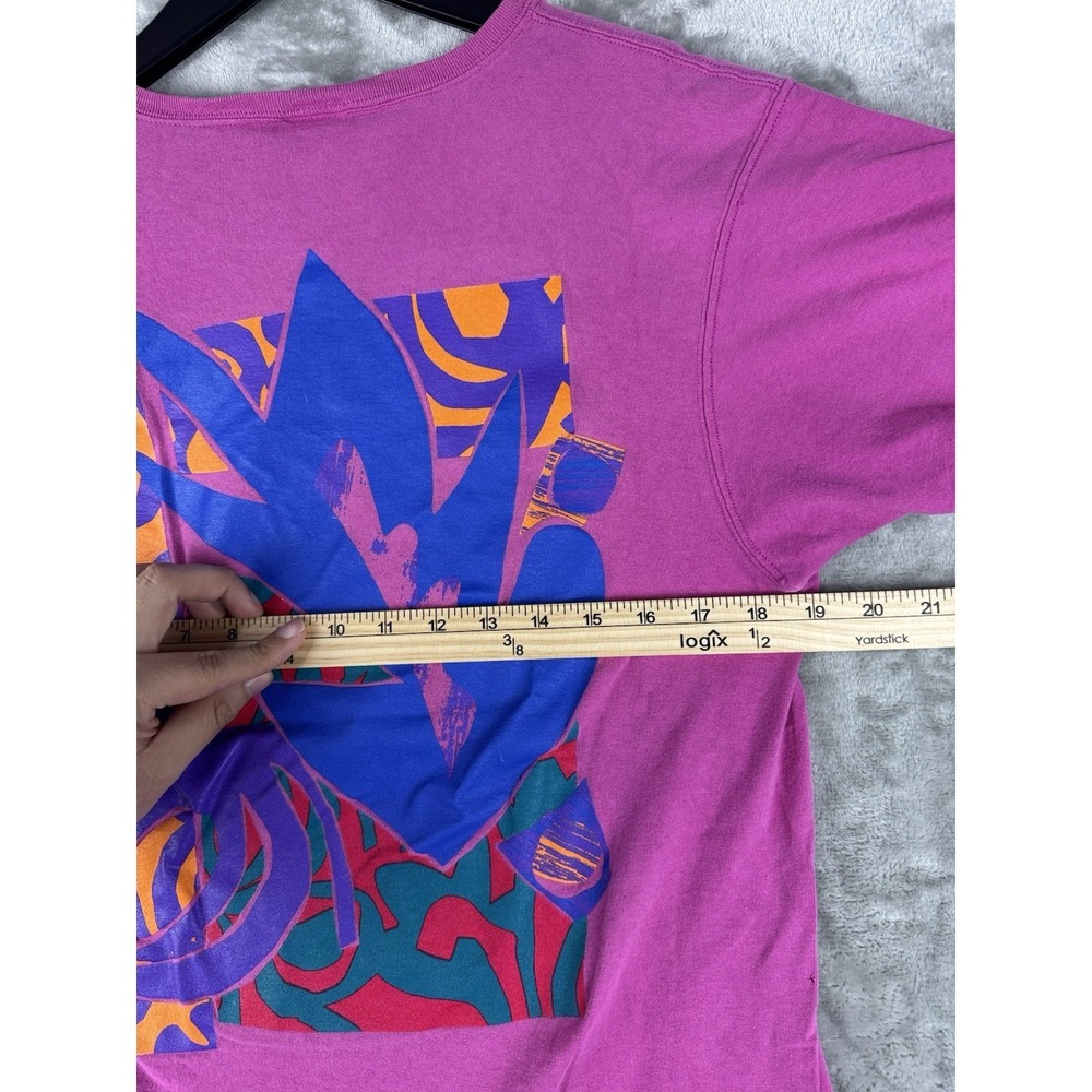 Vintage Nike Abstract Art Swoosh Logo T-Shirt Women's Size‎ Medium 90s Retro - Picture 9 of 10